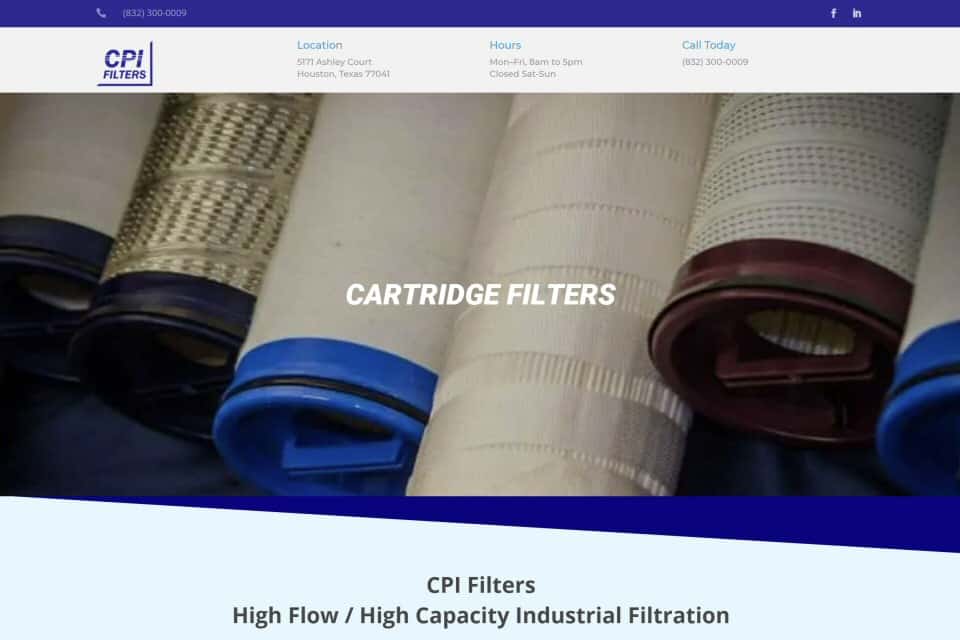 CPI Filters by Northtex Construction